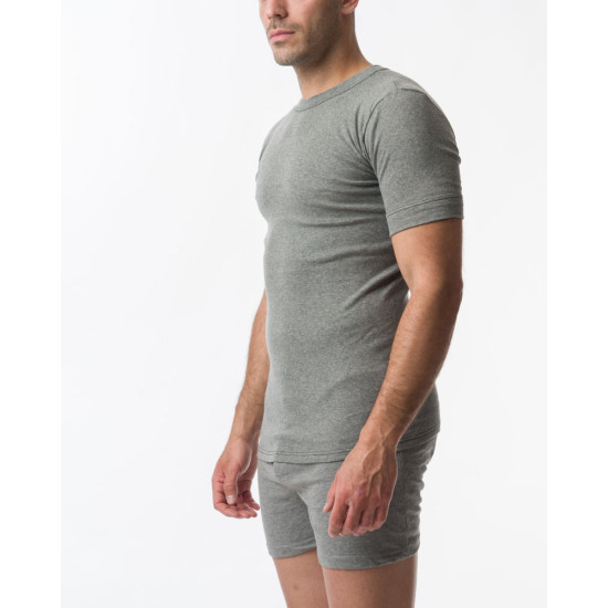 2 PACK AΝΔΡΙΚΗ ΦΑΝΕΛΛΑ ΜΕ ΚΟΝΤΟ ΜΑΝΙΚΙ ΚΑΙ ΛΑΙΜΟΚΟΨΗ ΧΡΩΜΑ ΑΝΘΡΑΚΙ  502/3